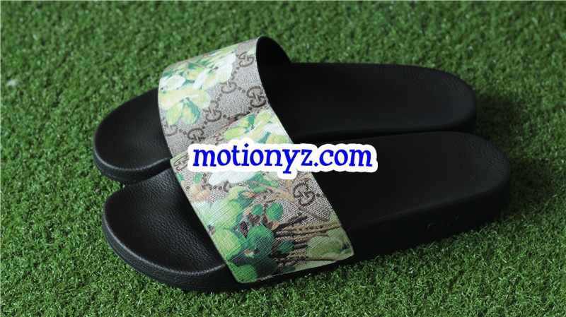 GC Slide Green Flower Pattern